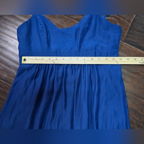 Felicity & Coco Blue Maxi Spaghetti Strap Long Dress Large - Picture 3 of 10